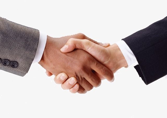 A hand shake